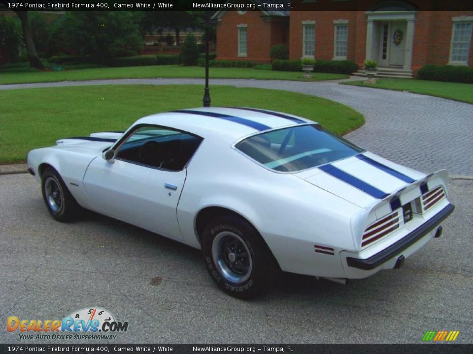 1974 Pontiac Firebird Formula 400 Cameo White / White Photo #8