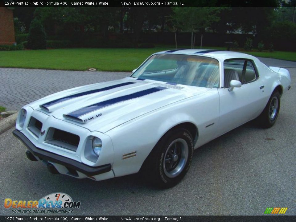 1974 Pontiac Firebird Formula 400 Cameo White / White Photo #10