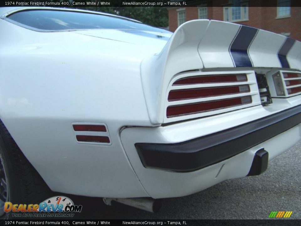 1974 Pontiac Firebird Formula 400 Cameo White / White Photo #16