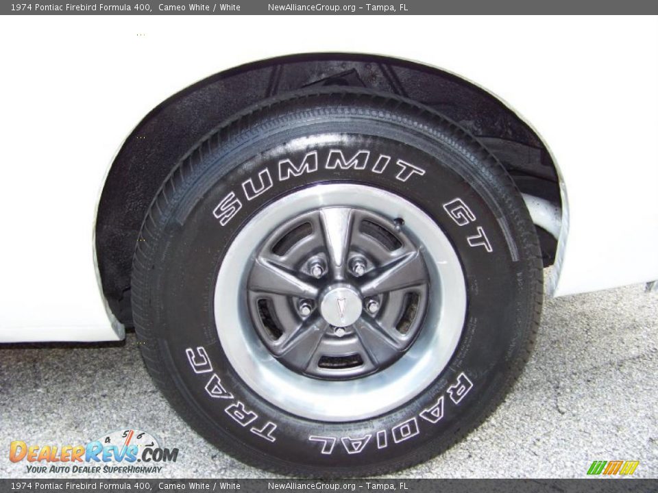 1974 Pontiac Firebird Formula 400 Cameo White / White Photo #17