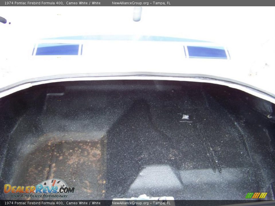 1974 Pontiac Firebird Formula 400 Cameo White / White Photo #20