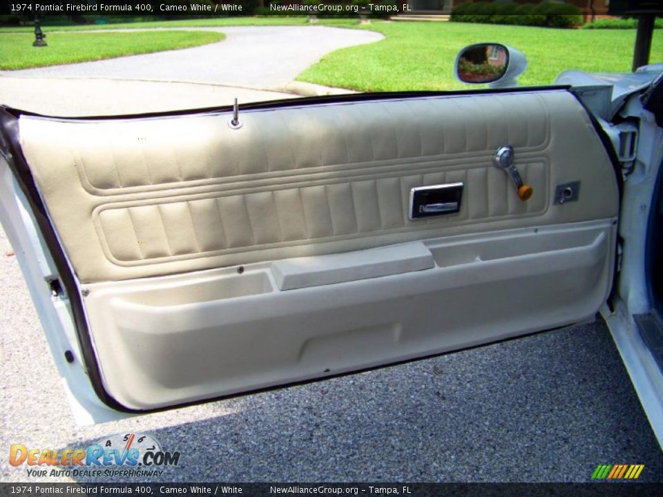 1974 Pontiac Firebird Formula 400 Cameo White / White Photo #24