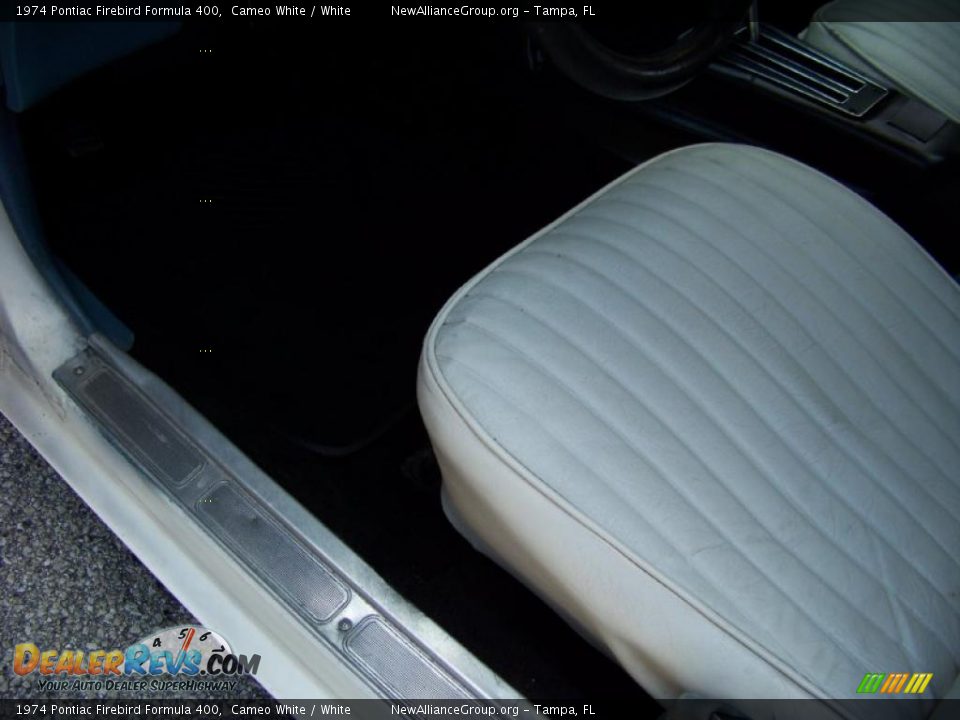 1974 Pontiac Firebird Formula 400 Cameo White / White Photo #25