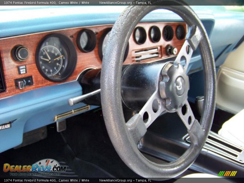 1974 Pontiac Firebird Formula 400 Cameo White / White Photo #26