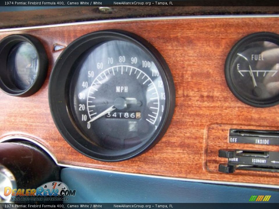 1974 Pontiac Firebird Formula 400 Cameo White / White Photo #28