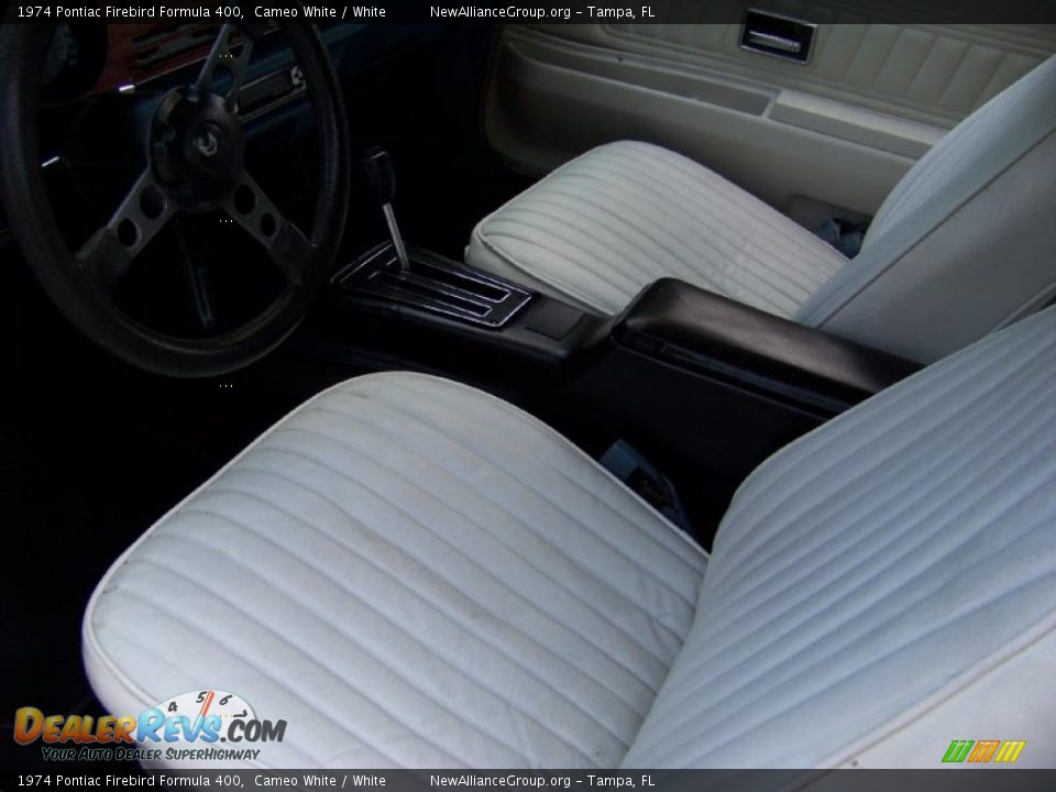 1974 Pontiac Firebird Formula 400 Cameo White / White Photo #30