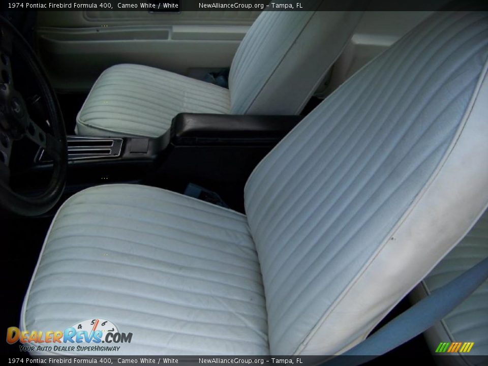 1974 Pontiac Firebird Formula 400 Cameo White / White Photo #31