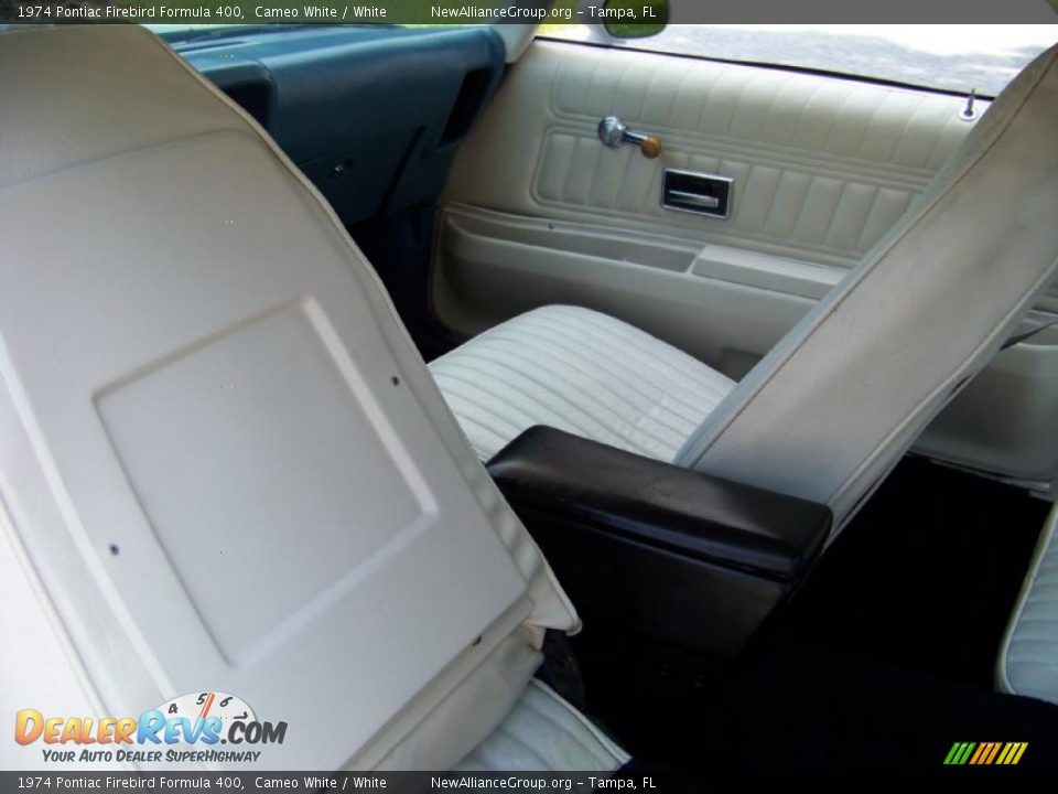 1974 Pontiac Firebird Formula 400 Cameo White / White Photo #34