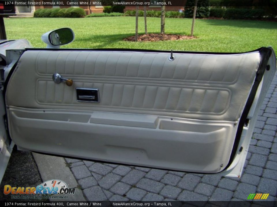 1974 Pontiac Firebird Formula 400 Cameo White / White Photo #35