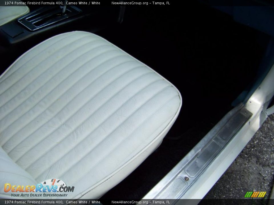 1974 Pontiac Firebird Formula 400 Cameo White / White Photo #36