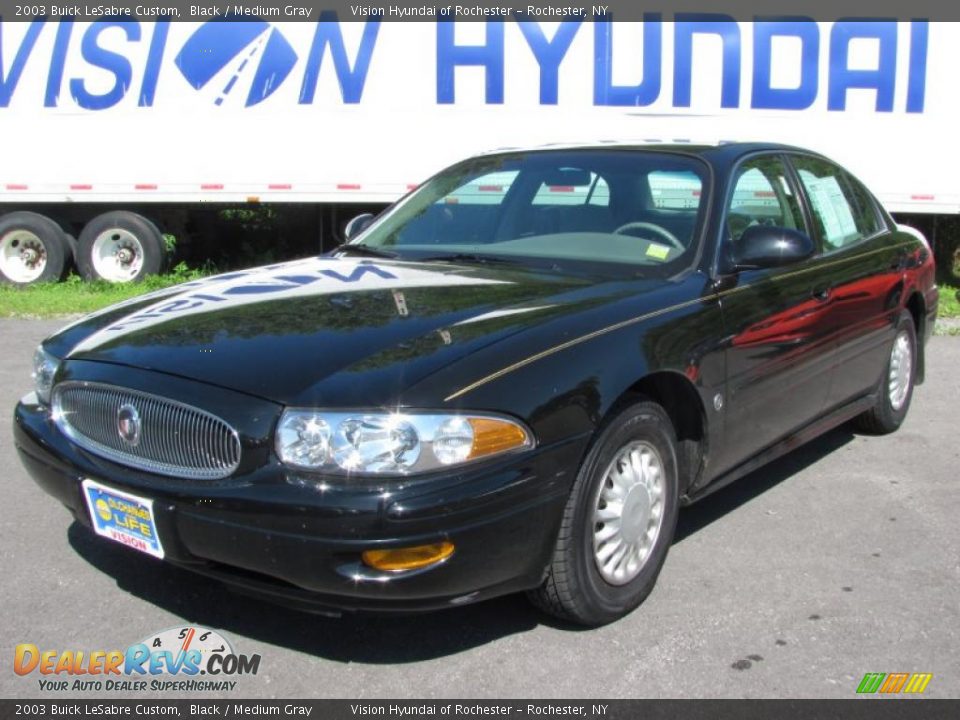 2003 Buick LeSabre Custom Black / Medium Gray Photo #1