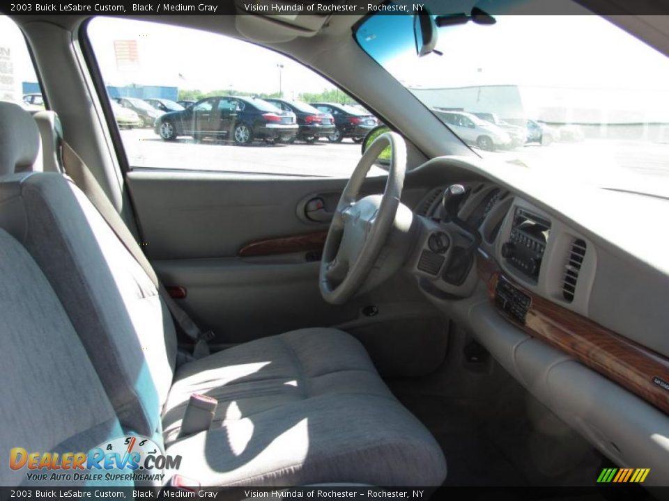 2003 Buick LeSabre Custom Black / Medium Gray Photo #7