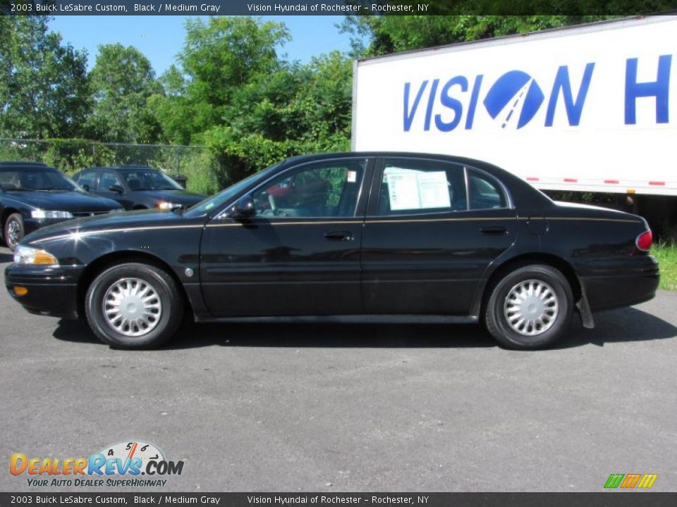 2003 Buick LeSabre Custom Black / Medium Gray Photo #12