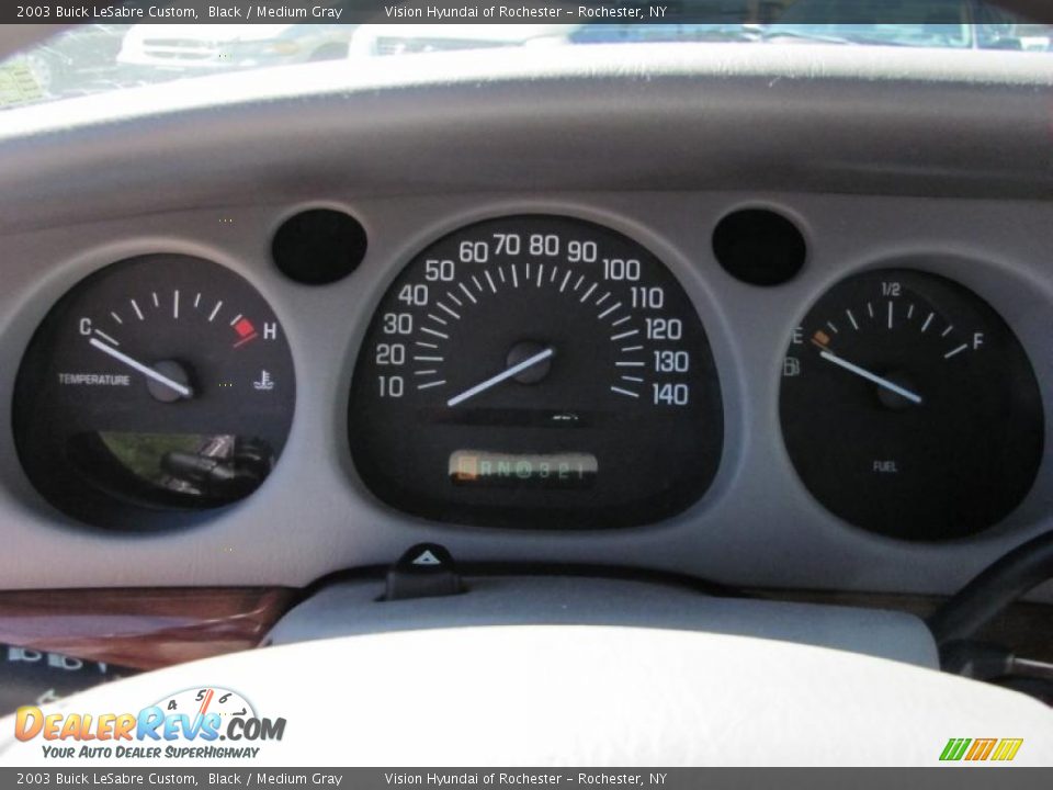 2003 Buick LeSabre Custom Black / Medium Gray Photo #24