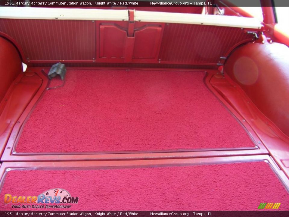 1961 Mercury Monterey Commuter Station Wagon Knight White / Red/White Photo #20