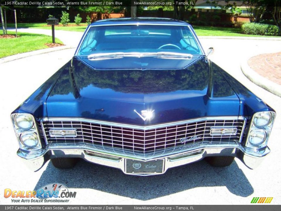 1967 Cadillac DeVille Calais Sedan Atlantis Blue Firemist / Dark Blue Photo #1