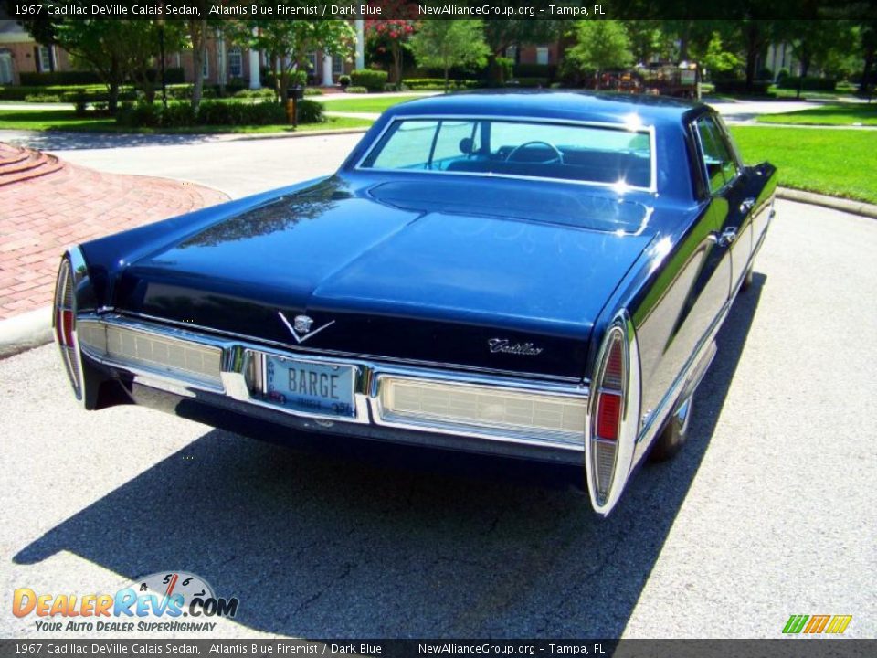 1967 Cadillac DeVille Calais Sedan Atlantis Blue Firemist / Dark Blue Photo #7