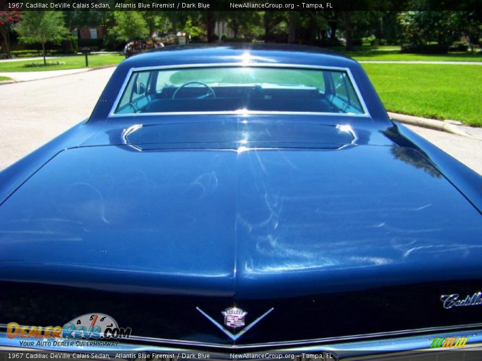 1967 Cadillac DeVille Calais Sedan Atlantis Blue Firemist / Dark Blue Photo #9