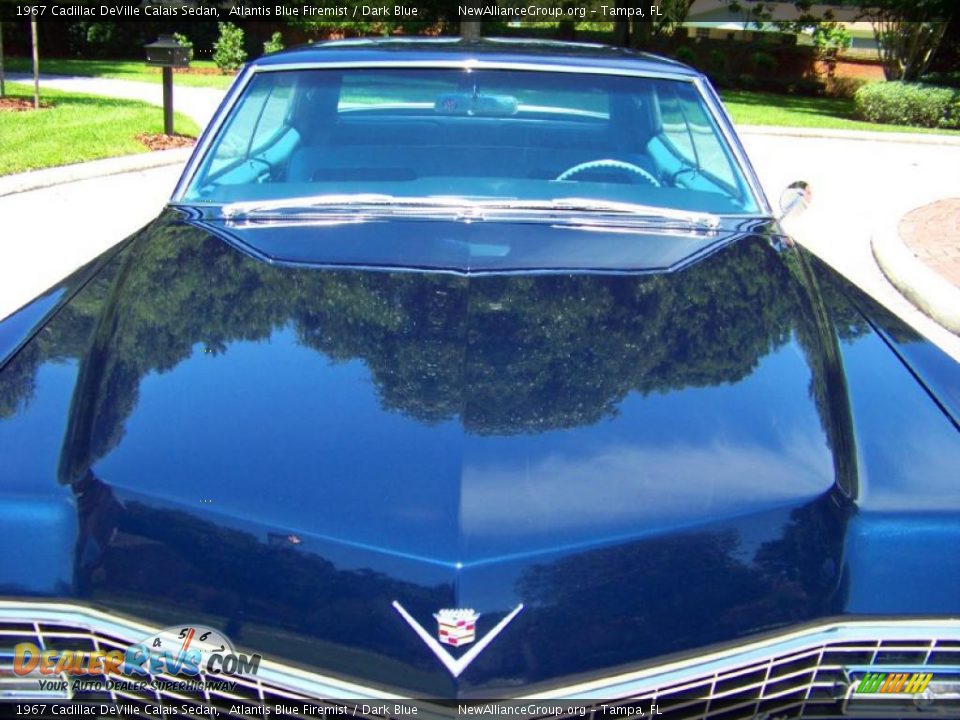 1967 Cadillac DeVille Calais Sedan Atlantis Blue Firemist / Dark Blue Photo #18