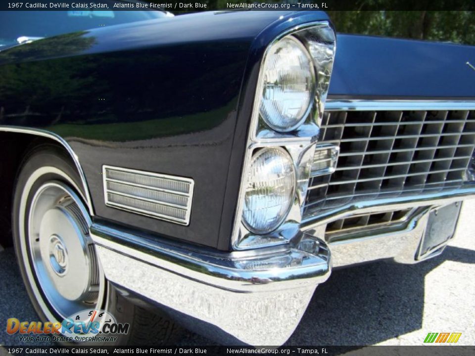 1967 Cadillac DeVille Calais Sedan Atlantis Blue Firemist / Dark Blue Photo #19