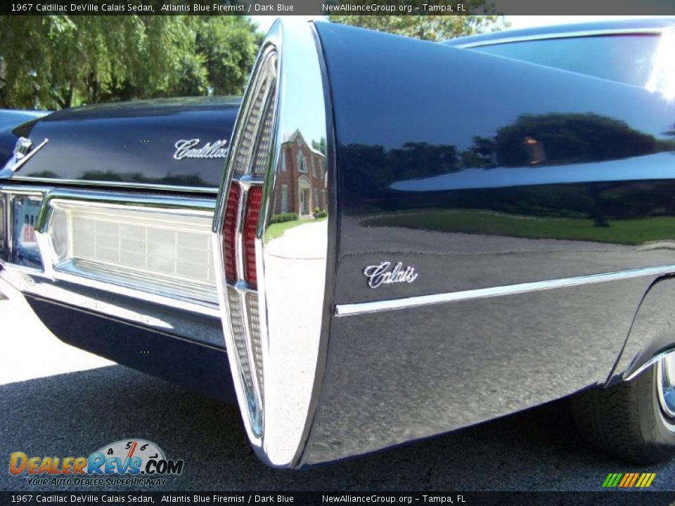 1967 Cadillac DeVille Calais Sedan Atlantis Blue Firemist / Dark Blue Photo #22