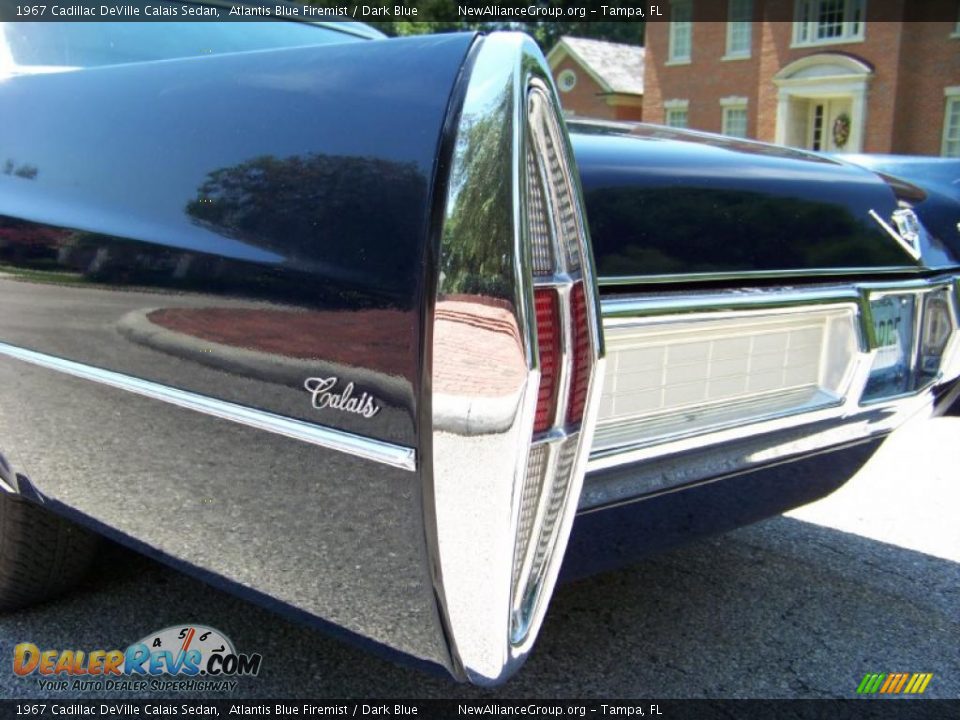 1967 Cadillac DeVille Calais Sedan Atlantis Blue Firemist / Dark Blue Photo #24