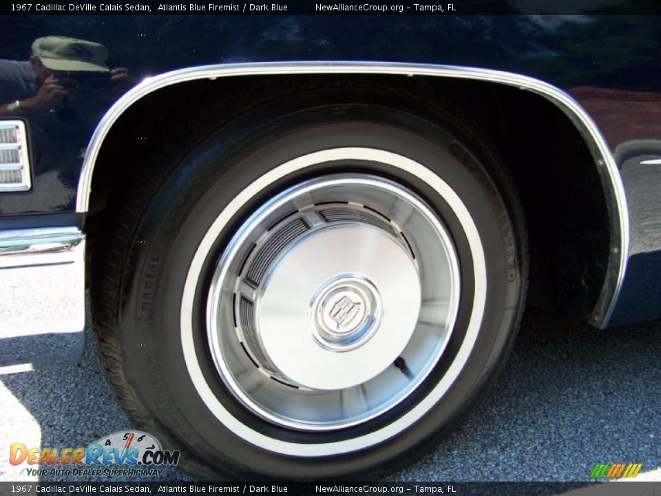 1967 Cadillac DeVille Calais Sedan Atlantis Blue Firemist / Dark Blue Photo #26