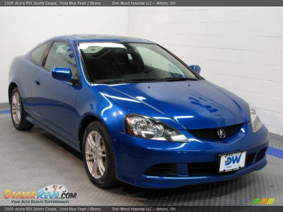 2005 Acura RSX Sports Coupe Vivid Blue Pearl / Ebony Photo #1