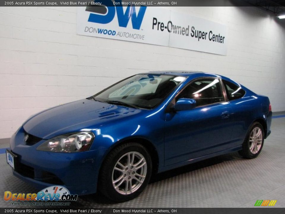 2005 Acura RSX Sports Coupe Vivid Blue Pearl / Ebony Photo #2
