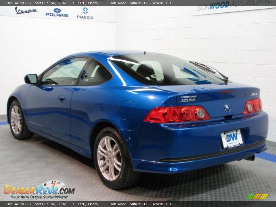 2005 Acura RSX Sports Coupe Vivid Blue Pearl / Ebony Photo #3