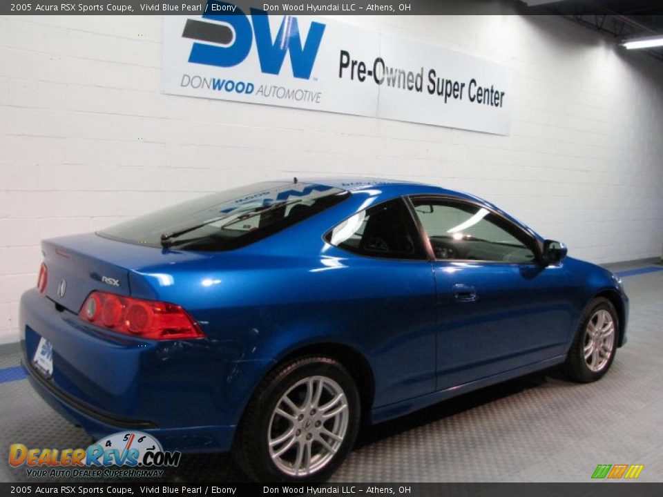 2005 Acura RSX Sports Coupe Vivid Blue Pearl / Ebony Photo #4
