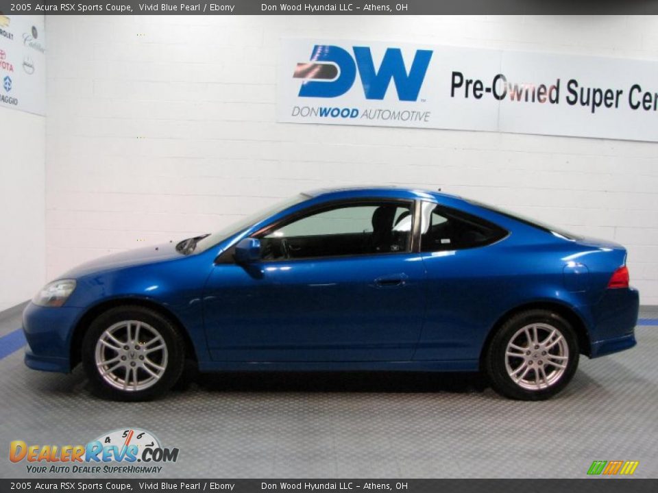2005 Acura RSX Sports Coupe Vivid Blue Pearl / Ebony Photo #5