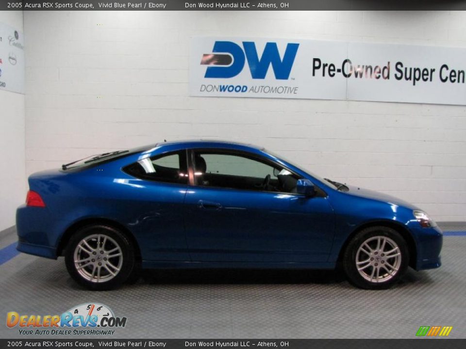 2005 Acura RSX Sports Coupe Vivid Blue Pearl / Ebony Photo #6