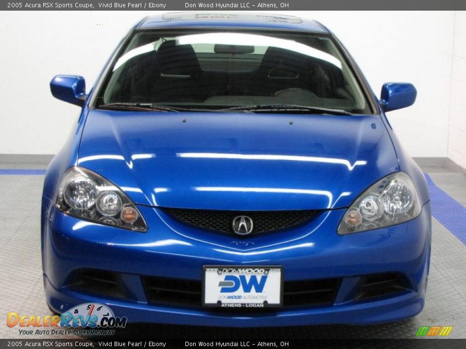 2005 Acura RSX Sports Coupe Vivid Blue Pearl / Ebony Photo #7