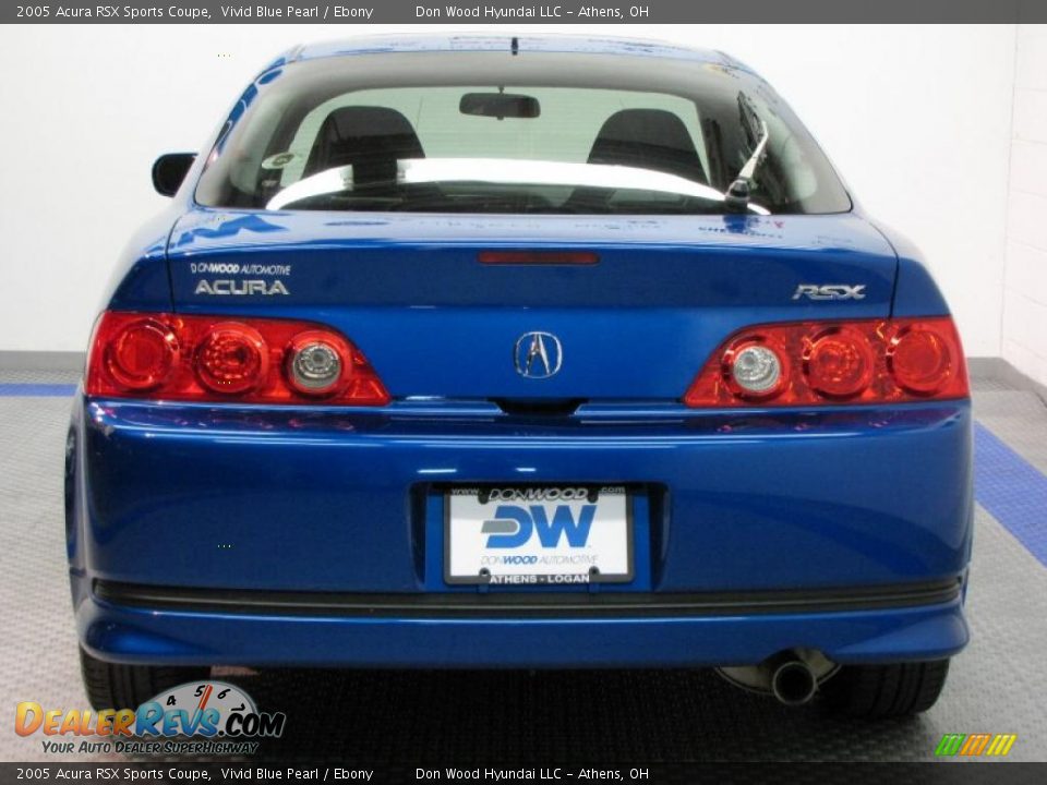 2005 Acura RSX Sports Coupe Vivid Blue Pearl / Ebony Photo #8