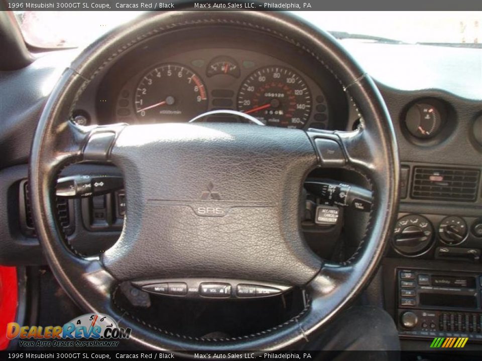 1996 Mitsubishi 3000GT SL Coupe Caracas Red / Black Photo #16