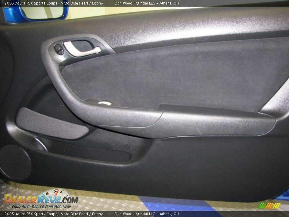 2005 Acura RSX Sports Coupe Vivid Blue Pearl / Ebony Photo #16