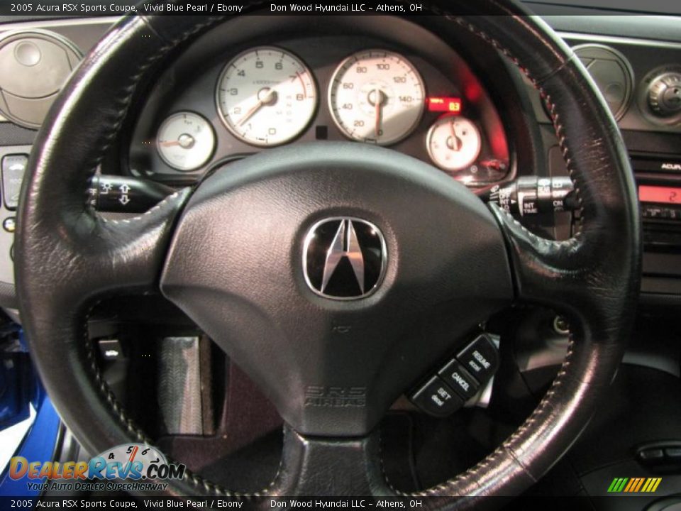 2005 Acura RSX Sports Coupe Vivid Blue Pearl / Ebony Photo #17