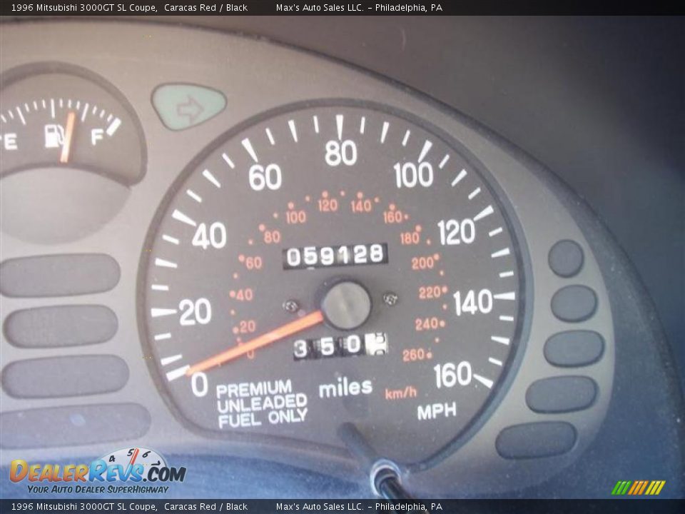 1996 Mitsubishi 3000GT SL Coupe Caracas Red / Black Photo #24