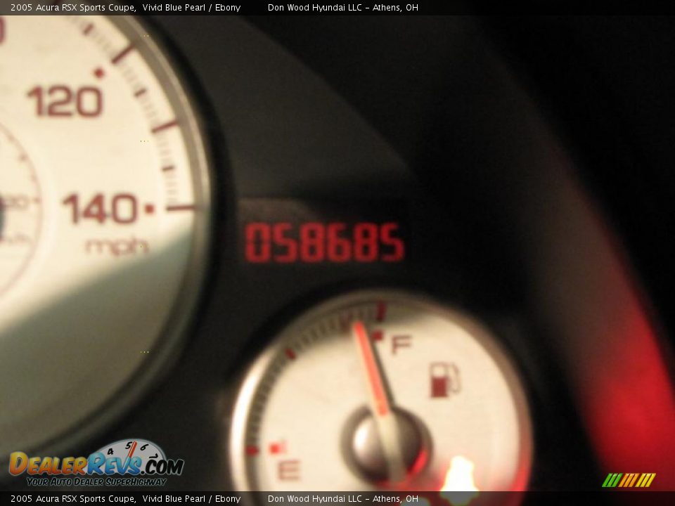 2005 Acura RSX Sports Coupe Vivid Blue Pearl / Ebony Photo #19