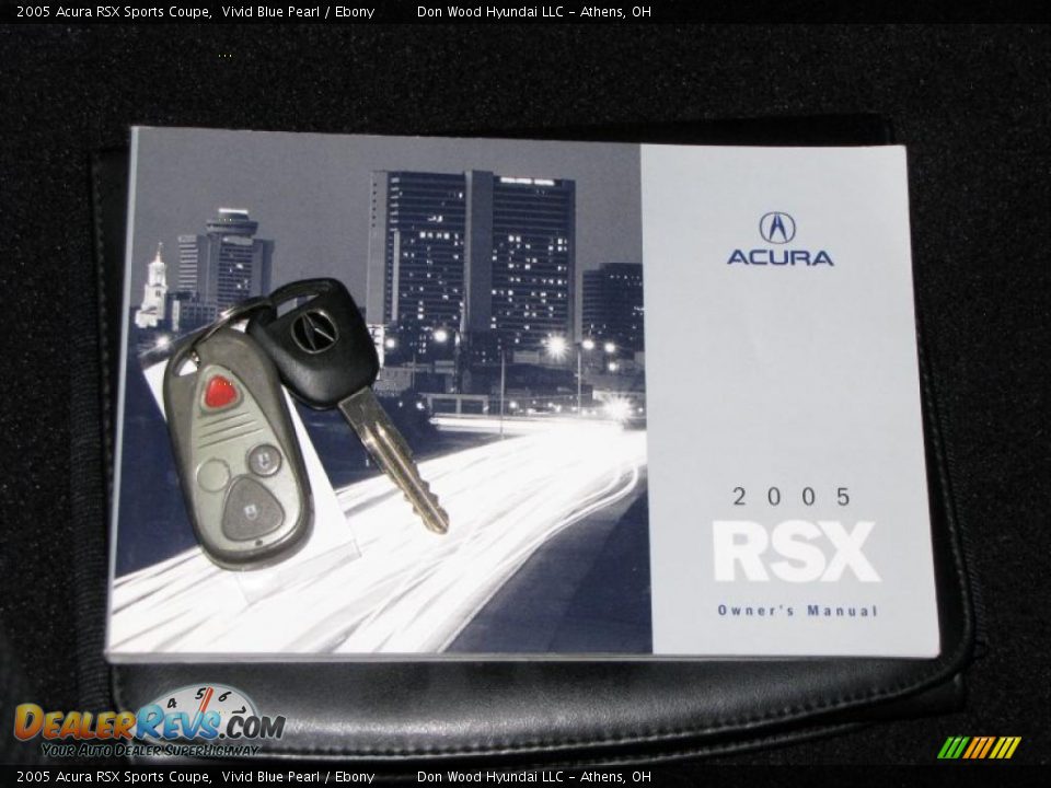 2005 Acura RSX Sports Coupe Vivid Blue Pearl / Ebony Photo #20