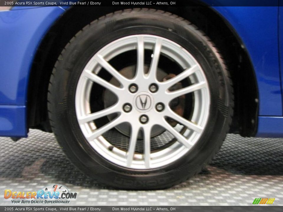 2005 Acura RSX Sports Coupe Vivid Blue Pearl / Ebony Photo #21