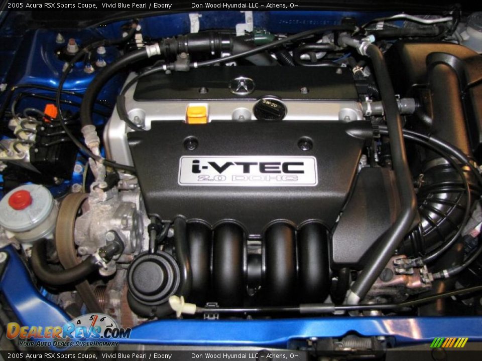 2005 Acura RSX Sports Coupe Vivid Blue Pearl / Ebony Photo #23