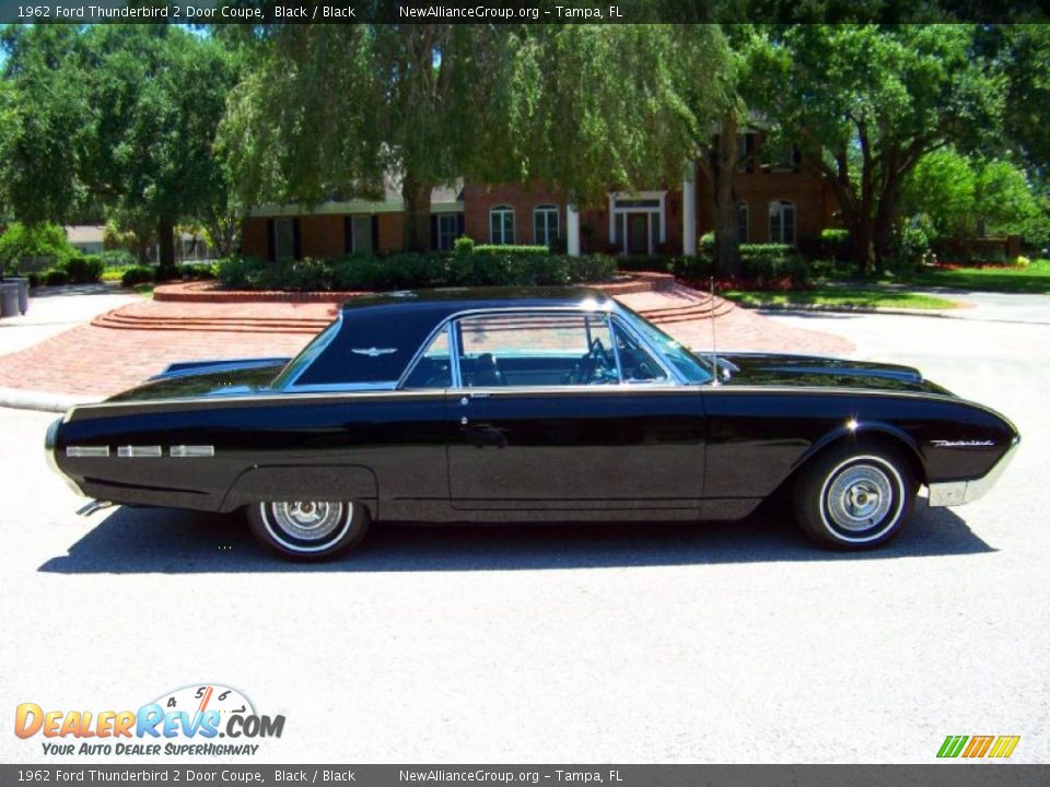 1962 Ford Thunderbird 2 Door Coupe Black / Black Photo #5