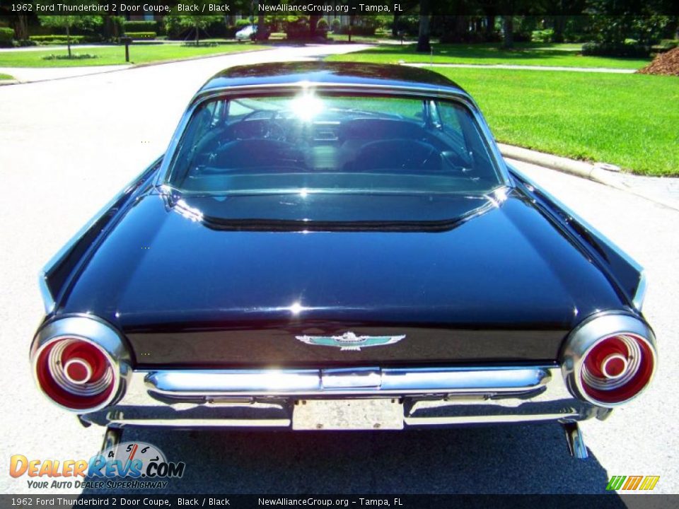 1962 Ford Thunderbird 2 Door Coupe Black / Black Photo #9