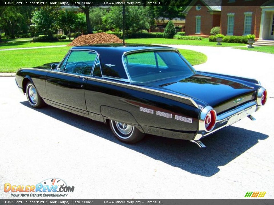 1962 Ford Thunderbird 2 Door Coupe Black / Black Photo #11