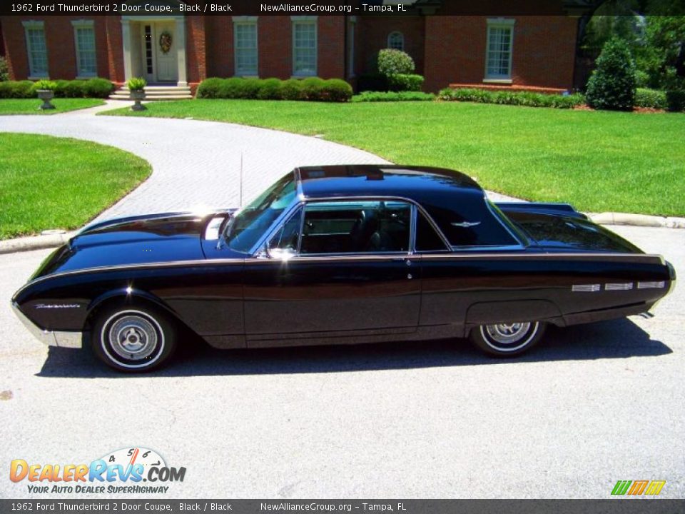 1962 Ford Thunderbird 2 Door Coupe Black / Black Photo #13