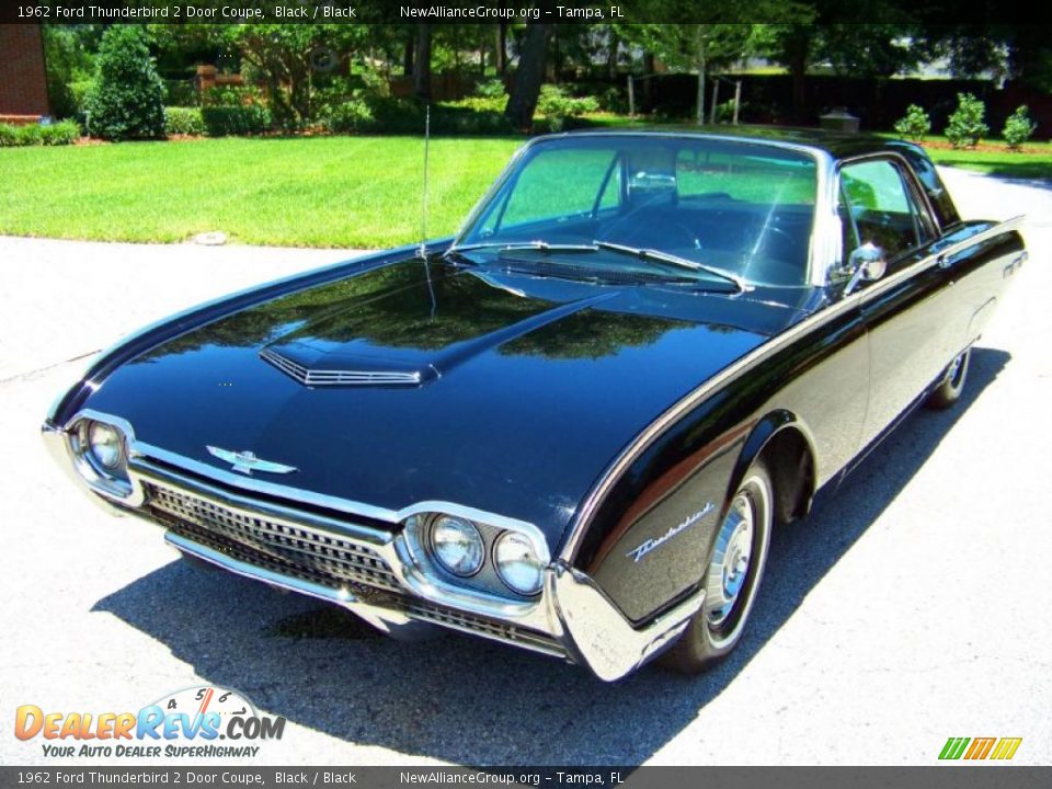 1962 Ford Thunderbird 2 Door Coupe Black / Black Photo #15