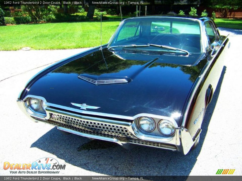 1962 Ford Thunderbird 2 Door Coupe Black / Black Photo #16