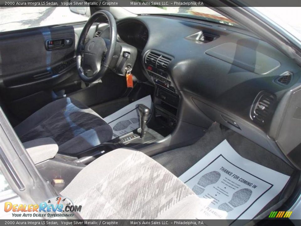 2000 Acura Integra LS Sedan Vogue Silver Metallic / Graphite Photo #6